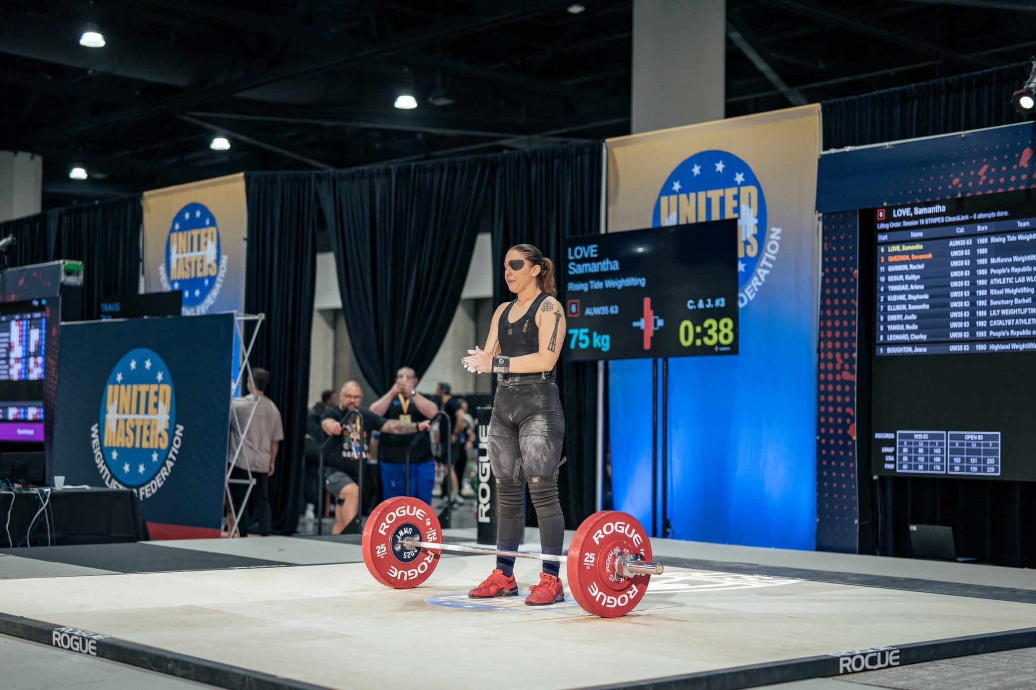 Samantha Love at a Weightlifting Competition