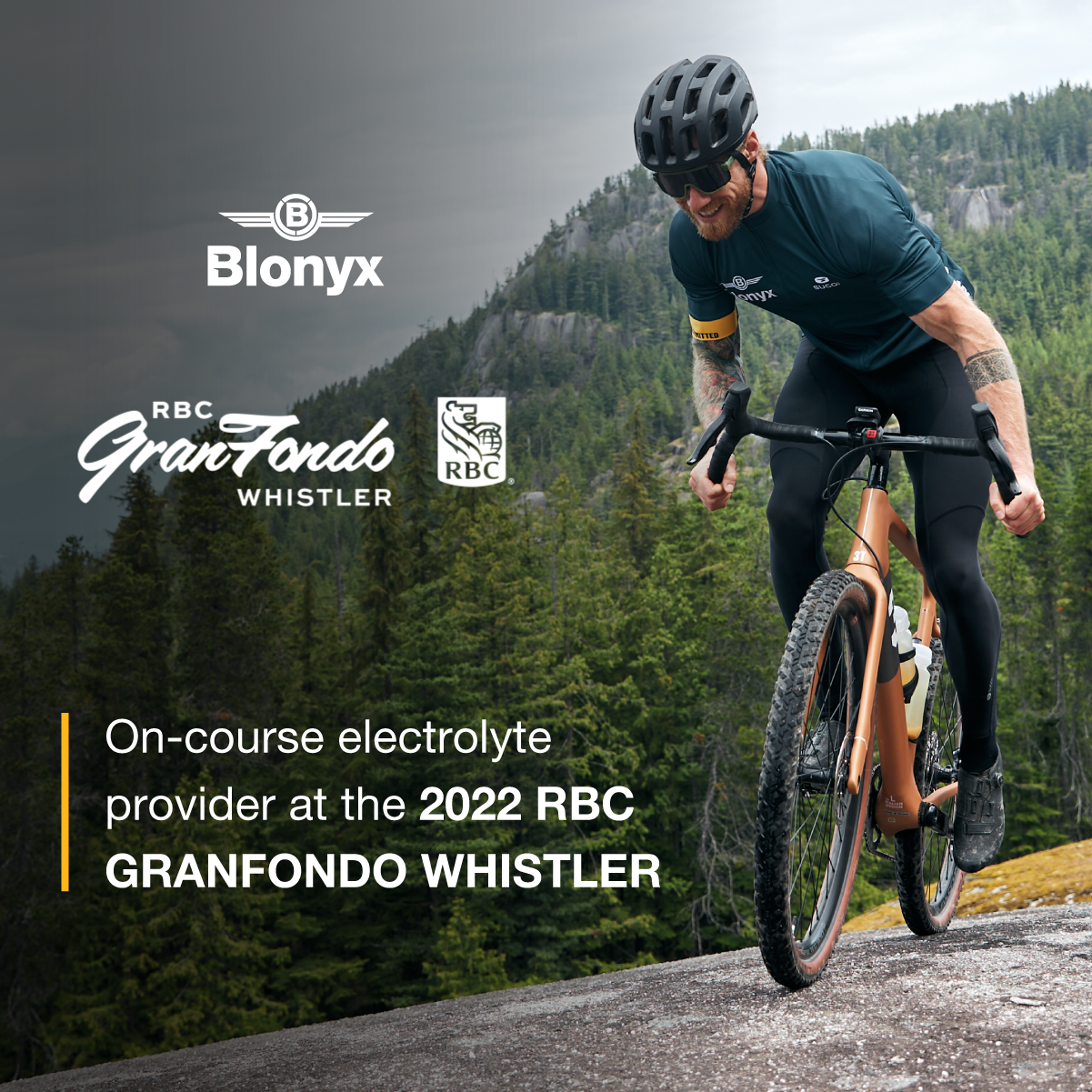 North Vancouver-Based Blonyx Chosen to Provide Electrolyte Drinks to Riders at This Year’s RBC GranFondo Whistler