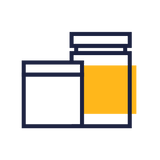 Supplement containers icon