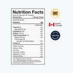 Blonyx Hydra+ nutrition facts and certifications.