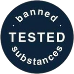 Banned substance tested badge